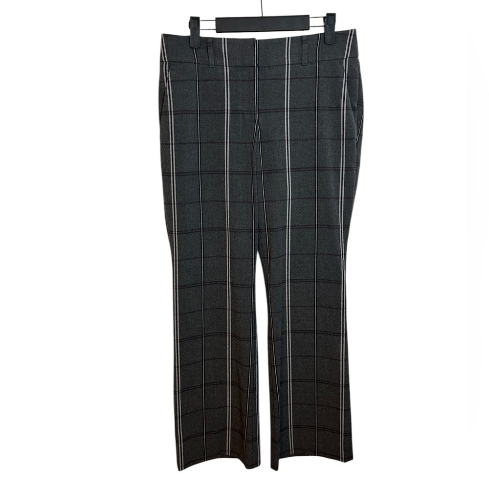 Loft Gray Plaid Julie Trousers